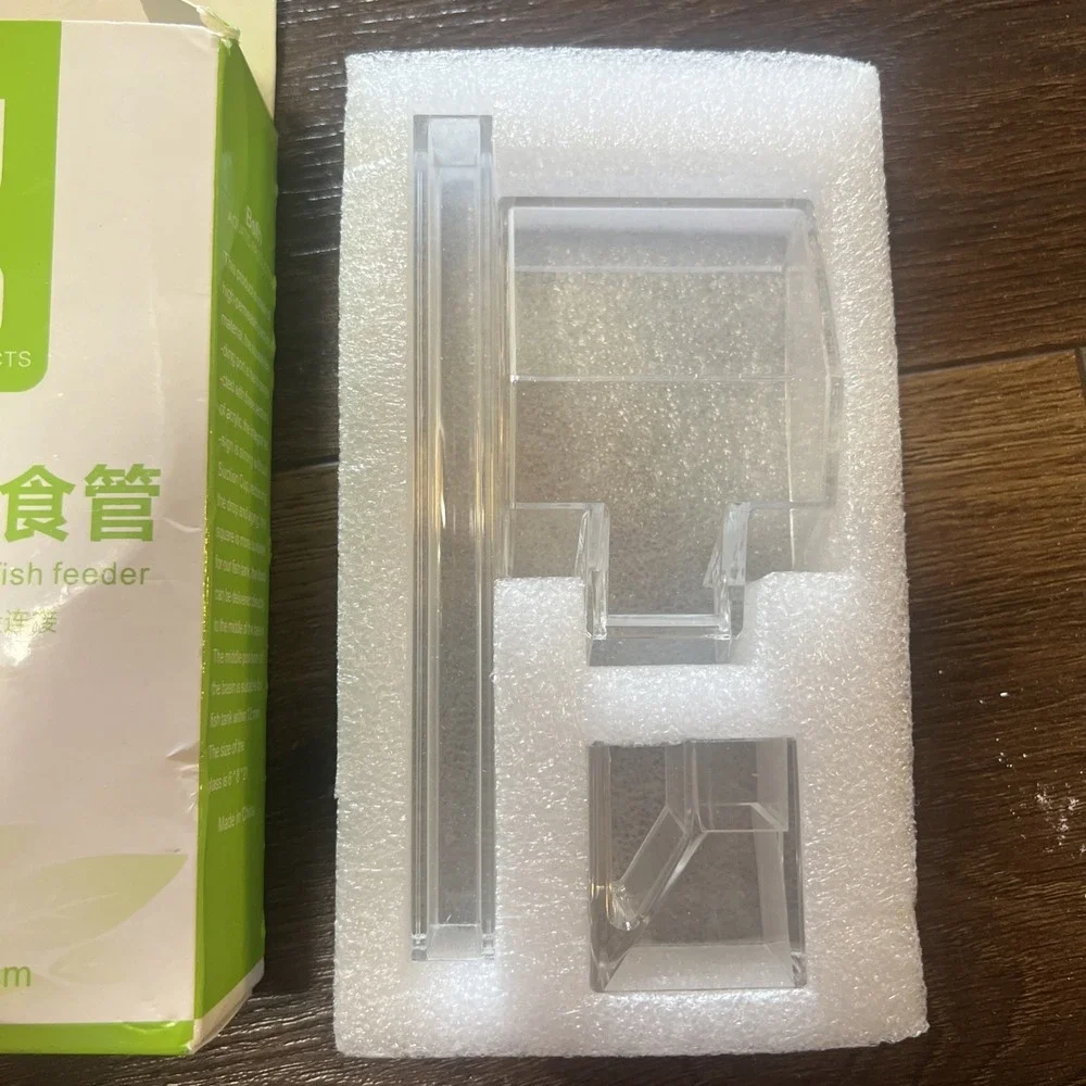 1 PC Transparent Acrylic Fish Tank Feeding Tube Aquarium Fish Shrimp Feeder